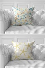 - Rh-K7liset544-Gorsel2 - Realhomes  7'li Renkli Deniz Mahsülleri Özel Tasarımlı Dijital Baskılı Kırlent Kılıfı Seti Realhomes