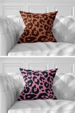 7'li Renkli Zebra Desen Tasarımlı Dijital Baskılı Kırlent Kılıfı Seti Realhomes