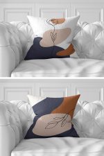 7'li Onedraw Pastel Renkli Özel Tasarım Dijital Baskılı Kırlent Kılıfı Seti Realhomes