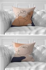 7'li Onedraw Pastel Renkli Özel Tasarım Dijital Baskılı Kırlent Kılıfı Seti Realhomes