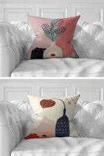 7'li Özel Tasarım Çiçek Motifli Dijital Baskılı Kırlent Kılıfı Seti Realhomes