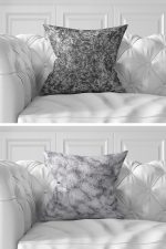 7'li Mermer Özel Tasarımlı Dijital Baskılı Kırlent Kılıfı Seti Realhomes