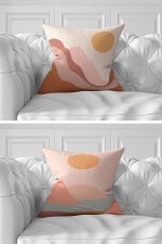 7'li Soyut Minimalist Tasarımlı Dijital Baskılı Kırlent Kılıfı Seti Realhomes