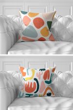 7'li Özel Tasarım Onedraw Çizimli Dijital Baskılı Kırlent Kılıfı Seti Realhomes