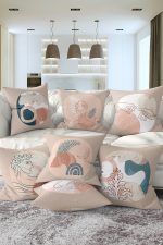 - Rh-K7liset557-Gorsel1 - Realhomes 7'li Vizon Zeminli Etnik Tasarımlı Dijital Baskılı Kırlent Kılıfı Seti Realhomes