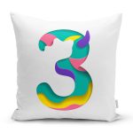 - Rh-K9489-Gorsel1 - Realhomes Beyaz Zemin Renkli 3 Rakamlı Özel Tasarım Dijital Baskılı Yastık Kırlent Kılıfı Realhomes