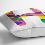 - Rh-K9504-Gorsel3 - Realhomes Beyaz Zemin Renkli H Harfli Özel Tasarım Dijital Baskılı Yastık Kırlent Kılıfı Realhomes