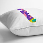 - Rh-K9505-Gorsel3 - Realhomes Beyaz Zemin Renkli İ Harfli Özel Tasarım Dijital Baskılı Yastık Kırlent Kılıfı Realhomes