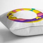 - Rh-K9512-Gorsel3 - Realhomes Beyaz Zemin Renkli O Harfli Özel Tasarım Dijital Baskılı Yastık Kırlent Kılıfı Realhomes