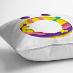 - Rh-K9513-Gorsel3 - Realhomes Beyaz Zemin Renkli Ö Harfli Özel Tasarım Dijital Baskılı Yastık Kırlent Kılıfı Realhomes