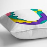 - Rh-K9520-Gorsel3 - Realhomes Beyaz Zemin Renkli U Harfli Özel Tasarım Dijital Baskılı Yastık Kırlent Kılıfı Realhomes