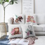 4'lü Özel Tasarım Antika Motifli Dijital Baskılı Modern Şönil Kırlent Kılıfı Seti Realhomes