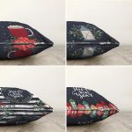 - Sonil-K4luset757-Gorsel2 - Realhomes  4'lü Lacivert Renkli Happy New Year Temalı Dijital Baskılı Modern Şönil Kırlent Kılıfı Seti Realhomes