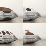 4'lü Özel Tasarım İskandinav Motifli Dijital Baskılı Modern Şönil Kırlent Kılıfı Seti Realhomes