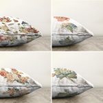 - Sonil-K4luset766-Gorsel2 - Realhomes  4'lü Çiçek Desenli Özel Tasarım Dijital Baskılı Modern Şönil Kırlent Kılıfı Seti Realhomes