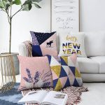 - Sonil-K4luset768-Gorsel1 - Realhomes 4'lü Happy New Year Temalı Dijital Baskılı Modern Şönil Kırlent Kılıfı Seti Realhomes