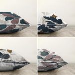 - Sonil-K4luset769-Gorsel2 - Realhomes 4'lü Pastel Renkli Yaprak Tasarımlı Dijital Baskılı Modern Şönil Kırlent Kılıfı Seti Realhomes