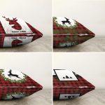 - Sonil-K4luset780-Gorsel2 - Realhomes 4'lü Kırmızı Ekose Mery Christmas Özel Tasarımlı Dijital Baskılı Modern Şönil Kırlent Kılıfı Seti Realhomes