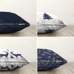 - Sonil-K4luset781-Gorsel2 - Realhomes  4'lü Lacivert Yılbaşı Temalı Dijital Baskılı Modern Şönil Kırlent Kılıfı Seti Realhomes