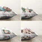 4'lü Özel Tasarım Mum Temalı Dijital Baskılı Modern Şönil Kırlent Kılıfı Seti Realhomes