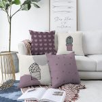 - Sonil-K4luset813-Gorsel1 - Realhomes 4'lü Kalp & Kaktüs Özel Tasarım Dijital Baskılı Modern Şönil Kırlent Kılıfı Seti Realhomes