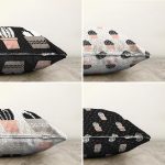 - Sonil-K4luset817-Gorsel2 - Realhomes 4'lü Siyah Beyaz Zemin Kaktüs Çizimli Dijital Baskılı Modern Şönil Kırlent Kılıfı Seti Realhomes