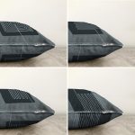 - Sonil-K4luset828-Gorsel2 - Realhomes  4'lü Açık Füme Renkli Onedraw Çizimli Dijital Baskılı Modern Şönil Kırlent Kılıfı Seti Realhomes