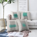 - Sonil-K4luset829-Gorsel1 - Realhomes  4'lü Koyu Fildişi Renkli Onedraw Tasarımlı Dijital Baskılı Modern Şönil Kırlent Kılıfı Seti Realhomes