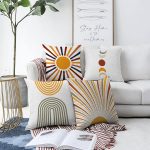 - Sonil-K4luset832-Gorsel1 - Realhomes  4'lü Güneşin Doğuşu Özel Tasarımlı Dijital Baskılı Modern Şönil Kırlent Kılıfı Seti Realhomes