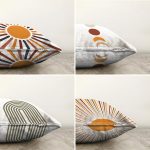 - Sonil-K4luset832-Gorsel2 - Realhomes  4'lü Güneşin Doğuşu Özel Tasarımlı Dijital Baskılı Modern Şönil Kırlent Kılıfı Seti Realhomes