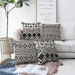 - Sonil-K4luset843-Gorsel1 - Realhomes  4'lü Özel Tasarım İskandinav Motifli Dijital Baskılı Modern Şönil Kırlent Kılıfı Seti Realhomes