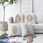 - Sonil-K4luset849-Gorsel1 - Realhomes 4'lü Çiçek Demetleri Özel Tasarım Dijital Baskılı Modern Şönil Kırlent Kılıfı Seti Realhomes