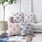 4'lü Üçüncü Göz Özel Tasarımlı Dijital Baskılı Modern Şönil Kırlent Kılıfı Seti Realhomes