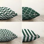 - Sonil-K4luset861-Gorsel2 - Realhomes 4'lü Koyu Yeşil Geometrik Çizimler Özel Tasarım Dijital Baskılı Modern Şönil Kırlent Kılıfı Seti Realhomes
