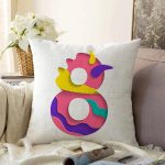 - Sonil-K9494-Gorsel1 - Realhomes Beyaz Zemin Renkli 8 Rakamlı Özel Tasarım Dijital Baskılı Raşel Kadife Yastık Kırlent Kılıfı Realhomes