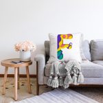 - Sonil-K9502-Gorsel2 - Realhomes Beyaz Zemin Renkli F Harfli Özel Tasarım Dijital Baskılı Raşel Kadife Yastık Kırlent Kılıfı Realhomes