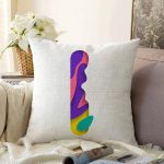 - Sonil-K9506-Gorsel1 - Realhomes Beyaz Zemin Renkli I Harfli Özel Tasarım Dijital Baskılı Raşel Kadife Yastık Kırlent Kılıfı Realhomes