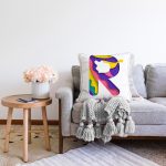 - Sonil-K9516-Gorsel2 - Realhomes Beyaz Zemin Renkli R Harfli Özel Tasarım Dijital Baskılı Raşel Kadife Yastık Kırlent Kılıfı Realhomes