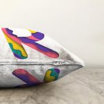 - Sonil-K9516-Gorsel3 - Realhomes Beyaz Zemin Renkli R Harfli Özel Tasarım Dijital Baskılı Raşel Kadife Yastık Kırlent Kılıfı Realhomes