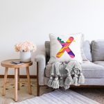 - Sonil-K9524-Gorsel2 - Realhomes Beyaz Zemin Renkli X Harfli Özel Tasarım Dijital Baskılı Raşel Kadife Yastık Kırlent Kılıfı Realhomes