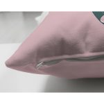 - Suet-K9416-Gorsel3 - Realhomes Pembe Zemin Tropik Yapraklı C Harfi Özel Tasarım Modern Suet Yastık Kırlent Kılıfı Realhomes