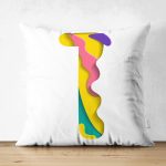 - Suet-K9487-Gorsel1 - Realhomes Beyaz Zemin Renkli 1 Rakamlı Özel Tasarım Modern Suet Yastık Kırlent Kılıfı Realhomes