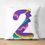 - Suet-K9488-Gorsel1 - Realhomes Beyaz Zemin Renkli 2 Rakamlı Özel Tasarım Modern Suet Yastık Kırlent Kılıfı Realhomes