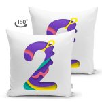 - Suet-K9488-Gorsel2 - Realhomes Beyaz Zemin Renkli 2 Rakamlı Özel Tasarım Modern Suet Yastık Kırlent Kılıfı Realhomes