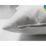 Beyaz Zemin Renkli 9 Rakamlı Özel Tasarım Modern Suet Yastık Kırlent Kılıfı Realhomes