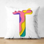 - Suet-K9519-Gorsel1 - Realhomes Beyaz Zemin Renkli T Harfli Özel Tasarım Modern Suet Yastık Kırlent Kılıfı Realhomes