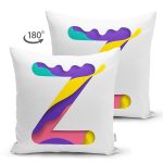 - Suet-K9526-Gorsel2 - Realhomes Beyaz Zemin Renkli Z Harfli Özel Tasarım Modern Suet Yastık Kırlent Kılıfı Realhomes