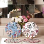 - Supla4lu-Set264-Gorsel2 - Realhomes 4'lü Pastel Zemin Kurumuş Çiçek Çizimli Servis Altlığı & Supla Realhomes