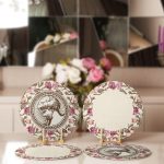 4'lü Krem Zemin Etnik Çizimli Servis Altlığı & Supla Realhomes