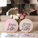 4'lü Renkli Zemin Retro Çevirmeli Telefon Tasarımlı Servis Altlığı & Supla Realhomes